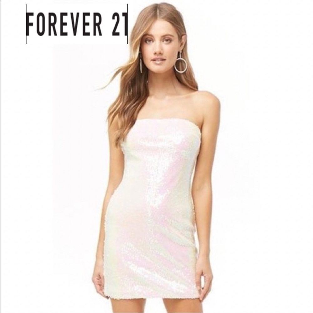 Forever 21 NWT Sequin Iridescence Prom Dress 🦄